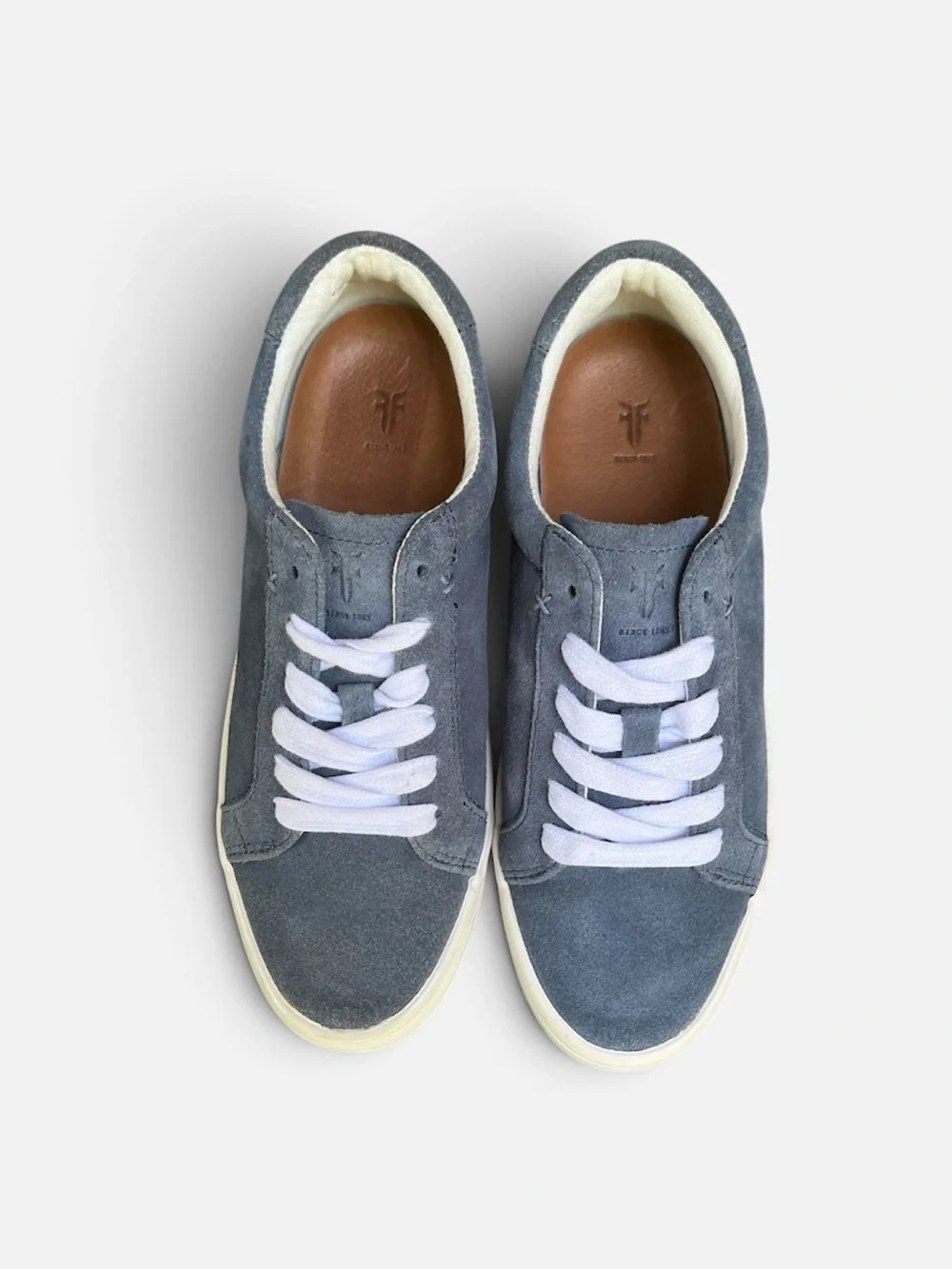 Frye Kerry Low Lace-Up Leather Sneaker in Blue Women’s Sz 6 1/2 NEW